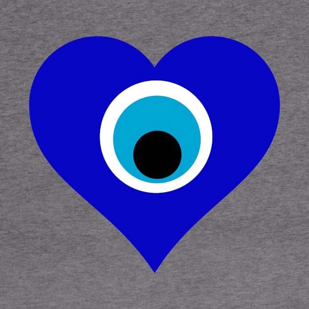 Evil Eye Protection Heart by livania